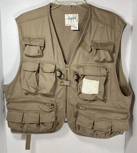 Ausable Fishing Vest Men's Size Large Style Modelo 102122-WA Khaki EUC! - Picture 1 of 12