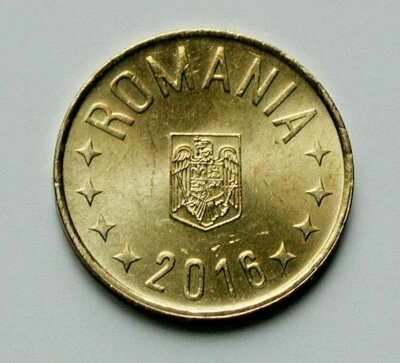 2016 ROMANIA Coin - 50 Bani - AU+ toned-lustre - edge lettering - Image 1 of 2