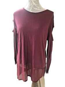 Label Lab Women's Burgundy Top Size 10 Great Condition. - Picture 1 of 9