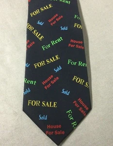 Parquet Mens Tie Necktie Realtor Real Estate Bright Colors Novelty Great Gift! - Bild 1 von 3