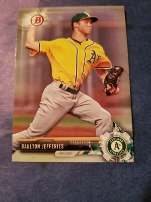 DAULTON JEFFERIES 2017 BOWMAN DRAFT BD-123 OAKLAND A's (10-CARD ROOKIE BASE LOT) - Image 1 of 3
