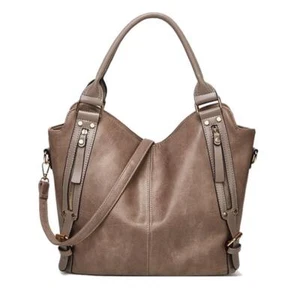 Damen Tragetasche Handtaschen PU Leder Mode Hobo Schultertaschen mit... - Picture 1 of 3