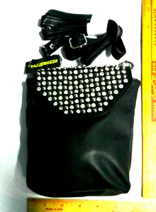 leather belt loop clip purse lady rider bag biker chick motorcycle accessory new - Picture 1 of 3