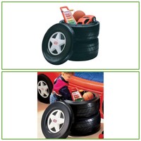 classic racing tire toy chest