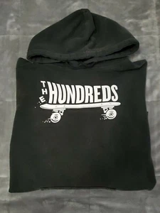 The Hundreds SKATEBOARD Noir Black Streetwear L/S Hoodie Sweatshirt SZ Large  - Picture 1 of 12