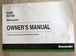 Kawasaki KX85/KX100 Owners Manual. JKBKXFCCXGA007657 - Bild 1 von 5