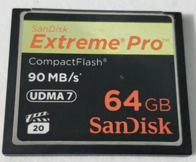 SanDisk 64GB Extreme Pro CompactFlash Card - UDMA 90MB/s (SDCFXP-064G-E91) - Image 1 of 2