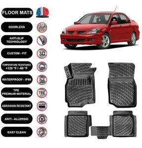 Alfombrillas forro para Mitsubishi Lancer (2001-2007) impermeables moldeadas en 4D 4 un. - Imagen 1 de 5