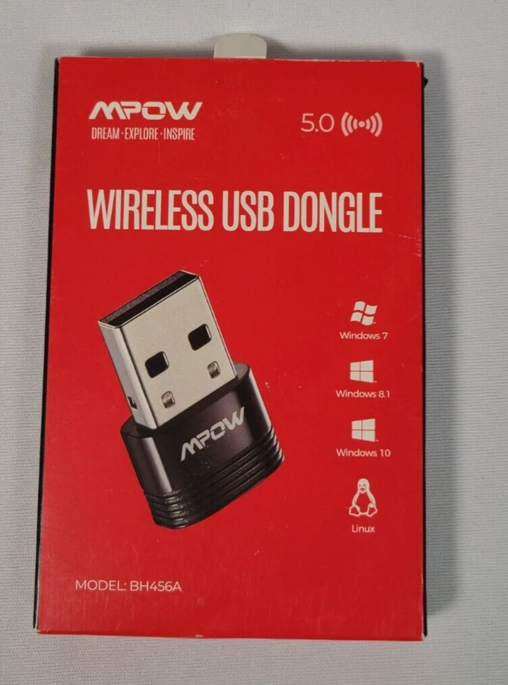 Mpow Dongle USB Inalámbrico Bluetooth 5.0 para Windows 7/8.1/10 y Linux Foto 1 de 4
