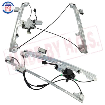 Juego regulador de ventana eléctrica delantero para Chevrolet Silverado 1500 1999-2006 con motor Foto 1 de 4