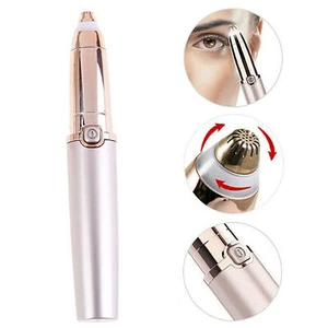 2PCS Electric Hair Remover Razor Epilator Painless Facial Shaver Eyebrow Trimmer - Picture 1 of 8