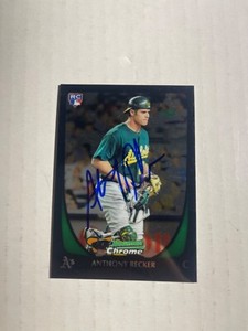 Oakland Athletics ANTHONY RECKER Signed Card