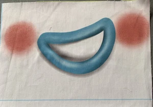 Toy Story Forky Mund Panel 100 % Baumwolle gewebt Erwachsenengröße 9,25 x 6 Zoll - Bild 1 von 1