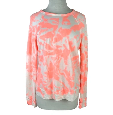 NUEVO Pullover Sundry Neón Rosa Calor Corto Tie Dye Polar Mujer Talla Mediana Foto 1 de 4