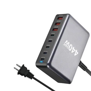 440W USB C Charging Station Desktop Charging Station Multifunctional Desktop GaN - Picture 1 of 7
