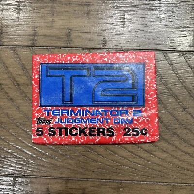 Terminator 2 Judgment Day Trading Sticker Packs (Topps, 1991) NEW, UNOPENED - Image 1 of 3