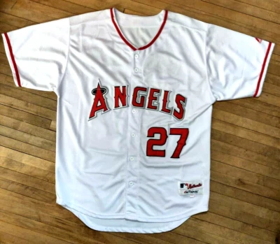 Angels Vlad Guerrero #27 Majestic Athletic, Coleção Autêntica ESTADO PERFEITO!BOM!ESTADO PERFEITO! - Imagem 1 de 4