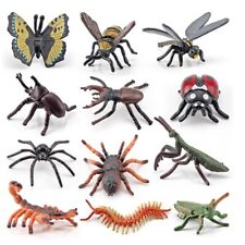 Bug Insects Party Props 12Pcs Realistic Plastic Models for Festive Decorations