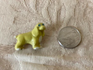 Vintage Green Painted Metal Cocker Spaniel Pin Brooch p1078 - Bild 1 von 3