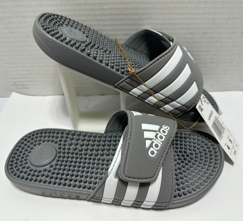 Adidas Adissage Scivoli Massaggi Post Allenamento Grigio Bianco Grigio HQ4373 Taglia 4M