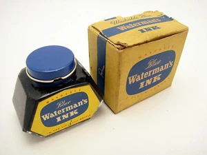  Pluma Estilográfica Watermans Tinta Lavable Azul Sin Usar En Caja 2 Oz - Imagen 1 de 3