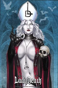 Lady Death anti-pope ~ mini print ~ 6x9 - Picture 1 of 1