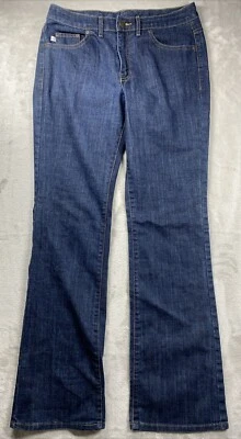 Pantalones de mezclilla elásticos Bobbie Brooks para mujer talla 10 azul bootcut lavado oscuro mezcla de algodón Foto 1 de 4