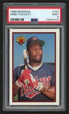 1989 BOWMAN KIRBY PUCKETT #162 MINNESOTA TWINS HOF PSA 9 MINT