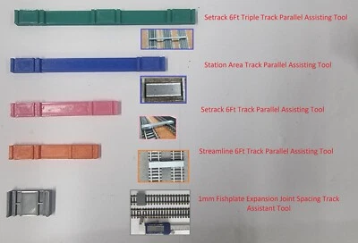 SIMPLY MODELS Setrack Streamline Gauge 00/H0 Track Laying Spacing Parallel Assisting Tool