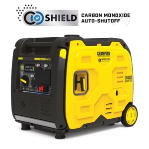 Champion 5,500-W Quiet Portable Gas Inverter Generator, Remote Start, CO Sensor - Picture 1 of 11