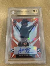 2021 Leaf Variant #BA-ADC ADRIAN DEL CASTILLO RC Auto Orange 13/99  BGS 9.5 / 10