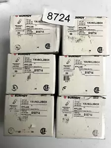 BURNDY YAV4CL2BOX 2 Hole Compression Lugs Box of (20), Pack of (6) - Picture 1 of 1