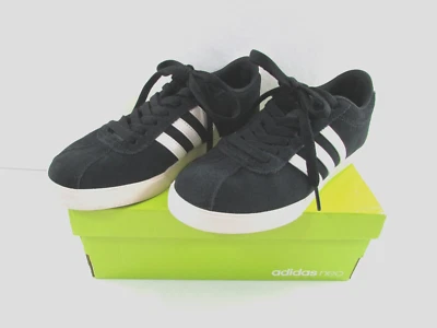 Adidas женский размер 6 Neo Courtset черный белый замшевые кроссовки - AC7029 в коробке - Изображение 1 из 4