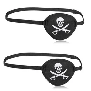 Oarkive 2pcs Pirate Eye Patch Pirate Patch Pirate Eye Patches Eye Patch Pirat... - Picture 1 of 7