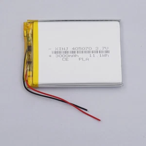 3.7V 3000mAh 11.1Wh Rechargeable Li-Polymer Li Battery 405070 For PAD GPS Camera - Bild 1 von 2