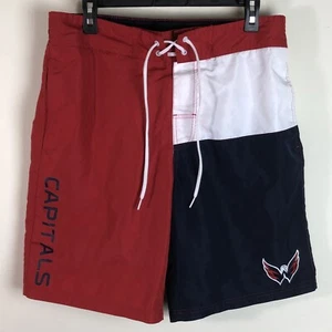 Washington Capitals G-III NHL Badehose Boardshorts Herren rot marine weiß Gr. L - Bild 1 von 14