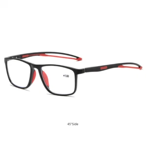 Anti Blue Light Myopia Glasses Square Men Ultralight Sports Nearsighted Glasses - Picture 1 of 24
