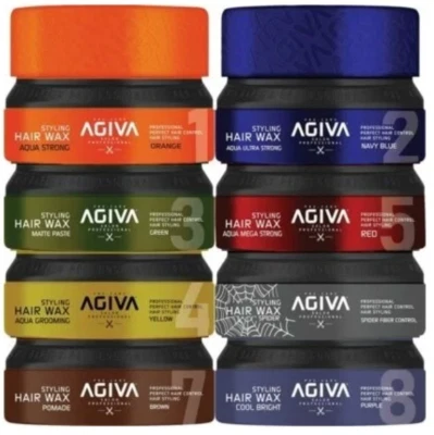AGIVA WAX&WAX  Professional MATTE LOOK, WET, STRONG, EXTRA HAIR WAX 175ml Unisex - Image 1 of 4