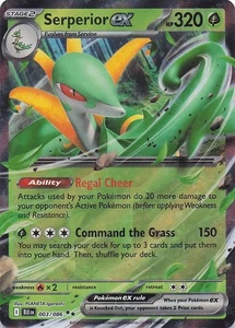 Serperior ex Doble Raro Holo SV: Perno Negro 003/086 Casi Nuevo - Imagen 1 de 2