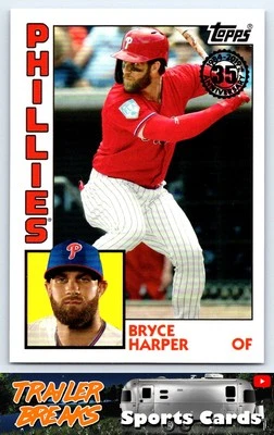 Bryce Harper Topps 2019 Topps Update 84-38 Philadelphia Phillies - Image 1 of 2