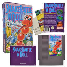 Nintendo NES Game Snake Rattle N Roll In Original Packaging