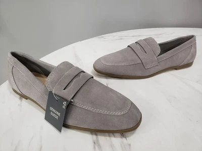 НОВЫЙ без коробки - Liz claiborne серый замшевые туфли скольжения на лоферы inca плоскостях повседневный - Изображение 1 из 4