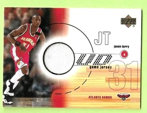 2001-02 Upper Deck UD Game Jersey #JT Jason Terry - Picture 1 of 2
