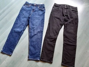 Kinder Jungen Jeans, 2er-Pack, Größe 152 & 158, jeansblau/schwarz, Slim, Neu! - Bild 1 von 8