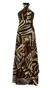 Ralph Lauren Collection Niccola Zebra Print Dress. Size US 10. $3690. NWOT - Picture 1 of 17
