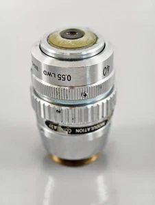 Nikon LWD 40X 0.55 Hoffman Modulation Contrast HMC Microscope Objective 160mm - Picture 1 of 3