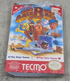 Vintage Bad News Baseball Nintendo NES - Rare Baseball Game CIB Complete Poster