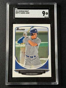 AARON JUDGE SGC 9 2013 BOWMAN DRAFT PROSPECT ROOKIE MINT YANKEES RC 1168 - Picture 1 of 2
