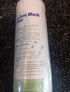 Aqua Flo 41407002 Quick Change Carbon Block Water Filter 5 Mic Nip Free Ship M87 - Picture 1 of 1