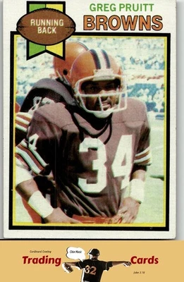 1979 Topps #455 Greg Pruitt Cleveland Browns Football Card EX - Image 1 of 2